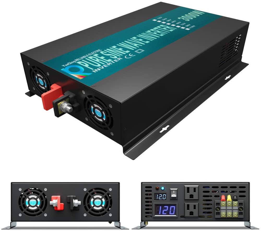 Inverter Pure Sine Wave 60Hz 120V 3000W - Saf Sinüs Dalga İnvertör 3000W Güneş