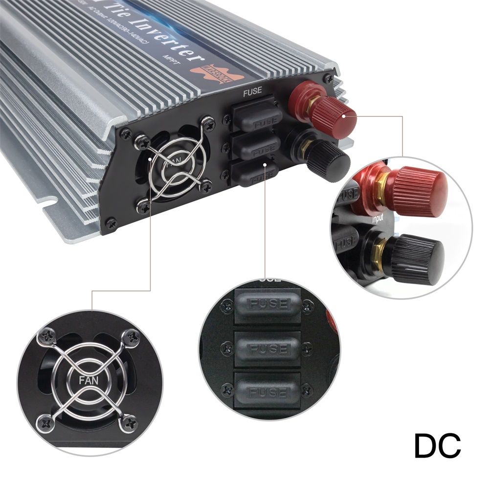 1000-1400W Şebeke Bağlantısı M - Micro Inverter 1400W Solar Grid Tie incelemesi ve fiyatı