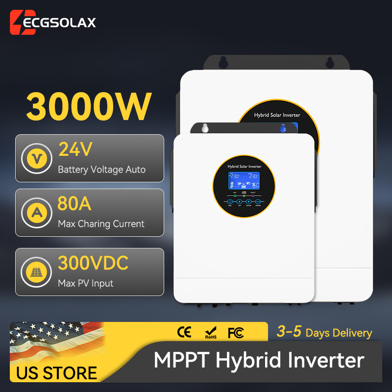 ECGSOLAX 3000W Şebeke Dışı Hib - Inverter Pure Sine Wave 60Hz 120V 3000W incelemesi ve fiyatı
