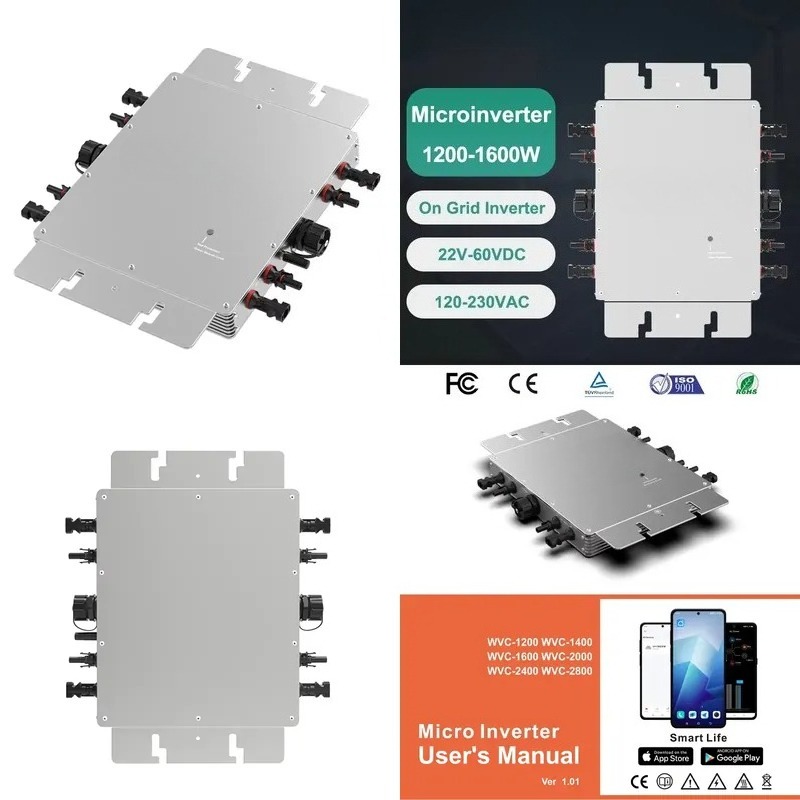 Akıllı Uygulama WiFi İzleme Öz - Micro Inverter 1400W Solar Grid Tie incelemesi ve fiyatı