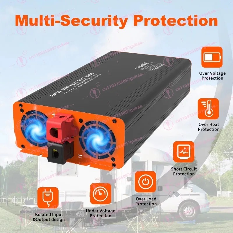 4000W Tepe Güç 12v 24V 48v DC' - Power Inverter 12V 220V 4000W Continuous incelemesi ve fiyatı