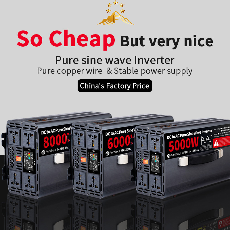 5KW 6KW 8KW Saf Sinüs Dalgası  - Pure Sine Wave Inverter 5000W 48V 220V incelemesi ve fiyatı