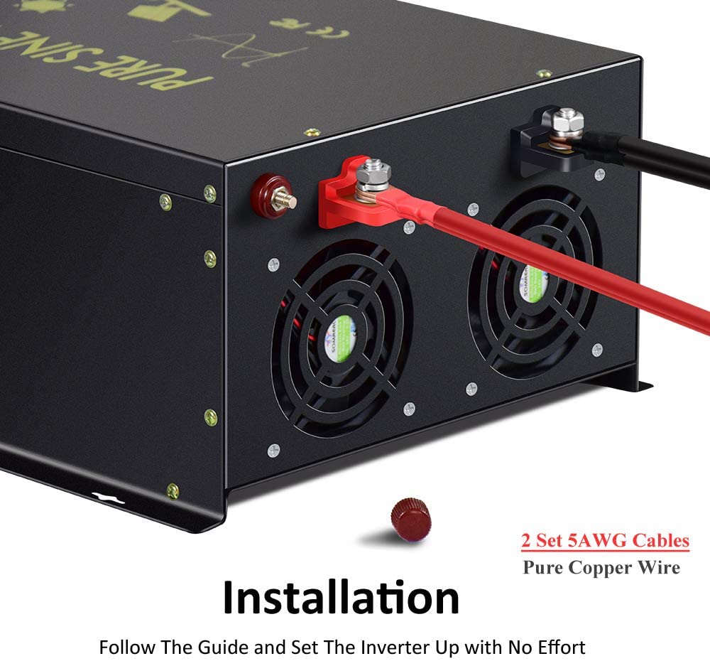 Şebeke Dışı Saf Sinüs Dalgası  - Pure Sine Wave Inverter 5000W 48V 220V incelemesi ve fiyatı