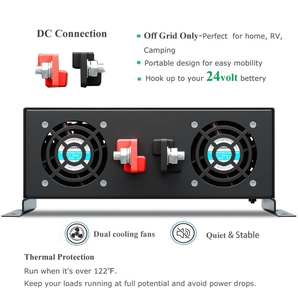 Güvenilir 5000W Kablolu Kontro - Pure Sine Wave Inverter 5000W 48V 220V incelemesi ve fiyatı