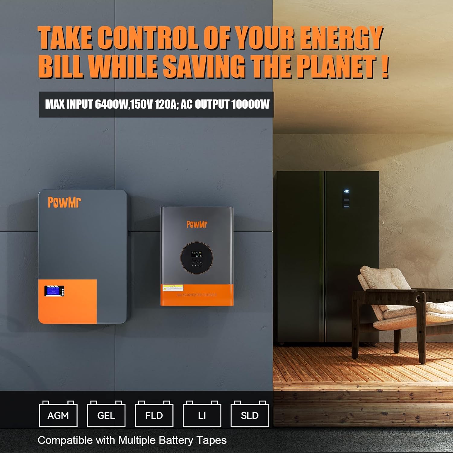 PowMr 10KW 5KW Bölünmüş Fazlı  - Split Phase Inverter 10Kw 110V 220V incelemesi ve fiyatı